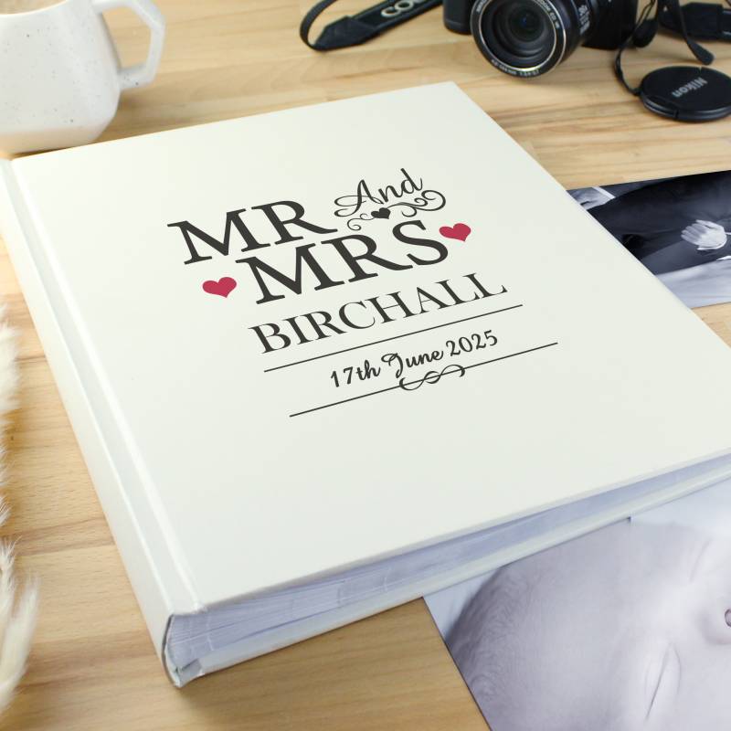 Personalised Mr & Mrs Traditional Album